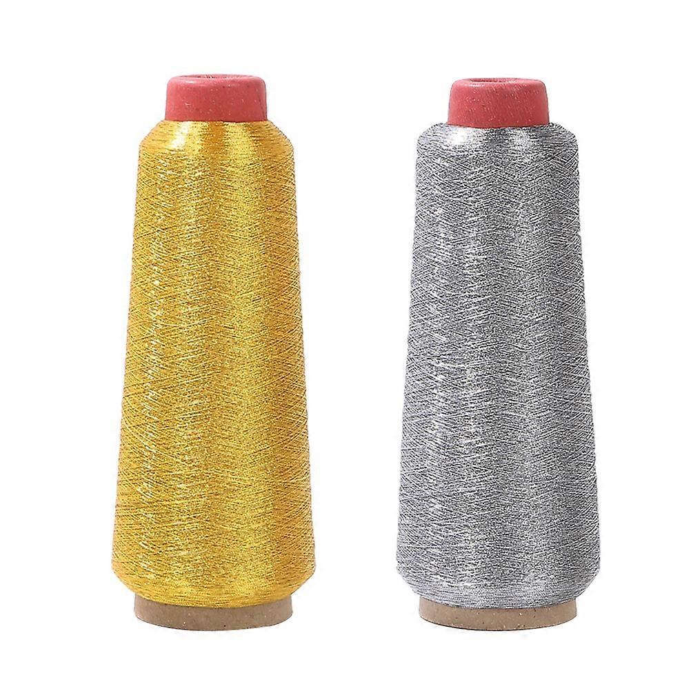 2 Rolls Computer Embroidery Threads Multi-function Threads Cross Stitch Threads Durable Weaving Threads
