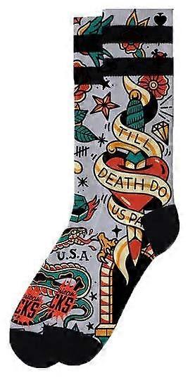 American Socks Till Death Do Us Part Mid High Socks - Purple