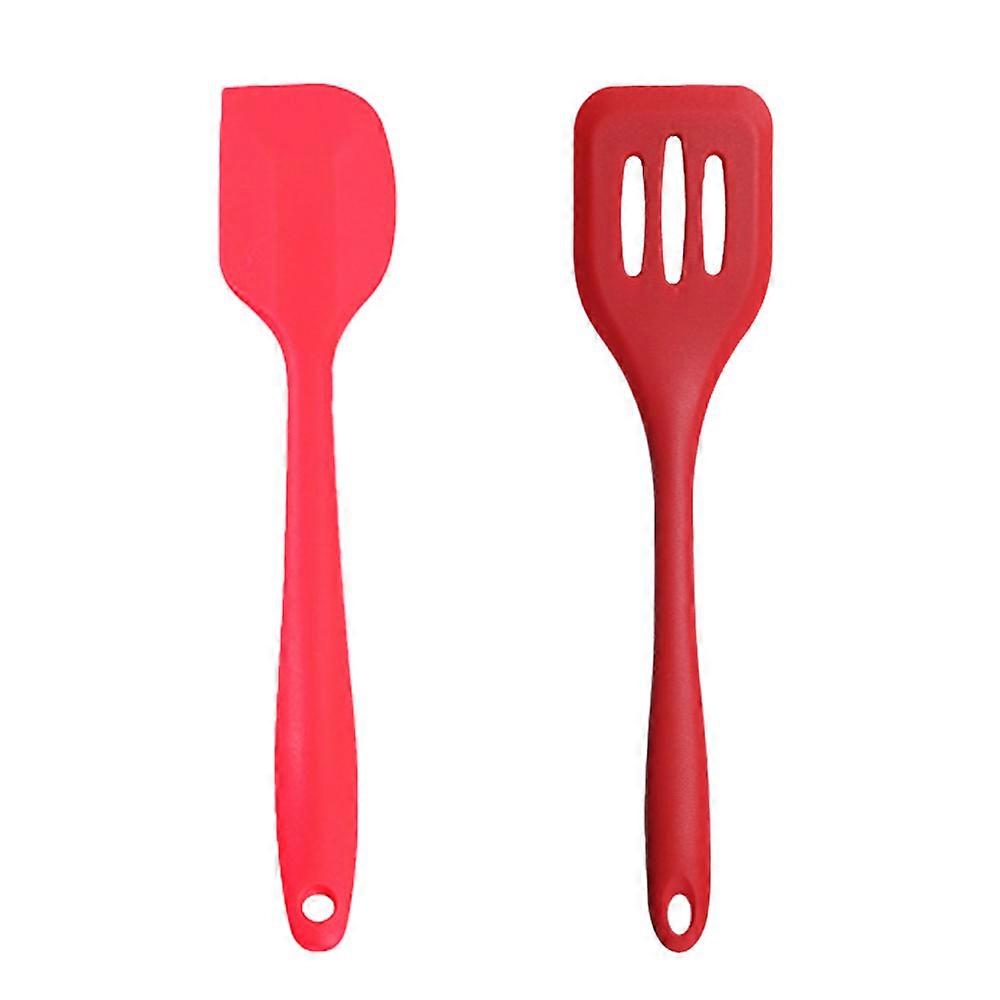 2 Piece Mini Kitchen Utensil Set- Silicone Kitchen Tools with Spatulas