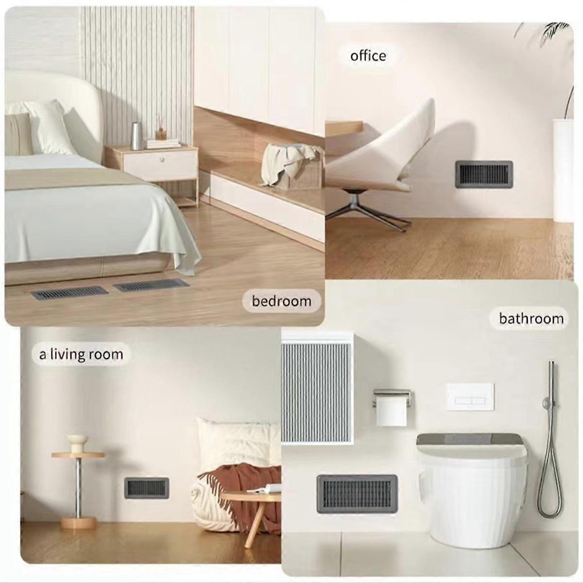 2pcs Floor Vent Covers with Air Vent Filter Mesh 2pcs,Heat Air Vent Covers Floor Vent Covers for Fl