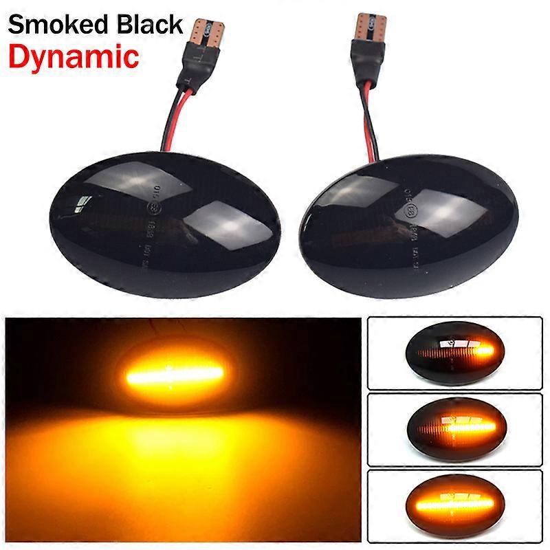 2Pcs Car Dynamic LED Side Marker Lihgt Turn Signal Lamp For Opel Corsa B C Astra F Combo B C Meriva A Car Accessories