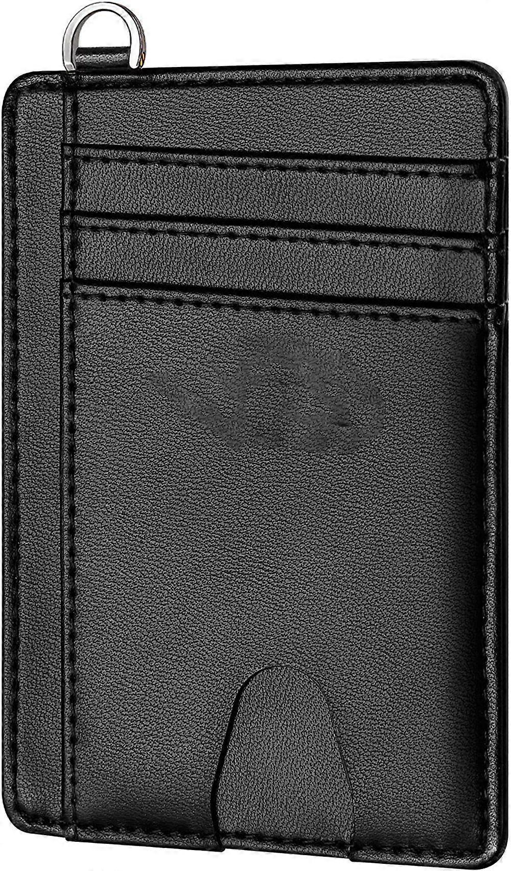 حامل بطاقة ائتمان ضئيلة RFID حجب المحفظة حامل بطاقة ائتمان بسيط للرجال والنساء