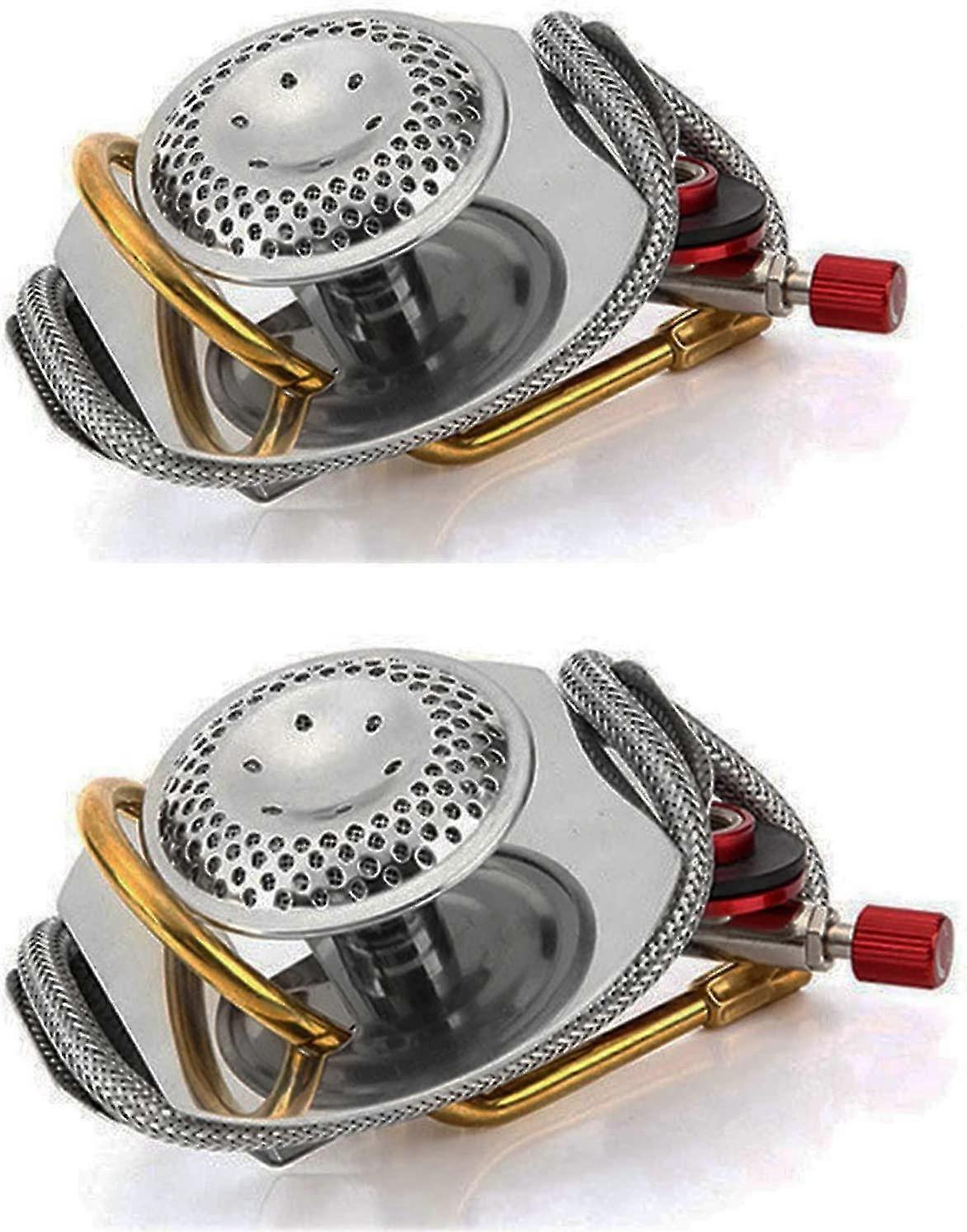 2 قطعة موقد غاز لموقد غاز Trangia ، نظام موقد غاز التخييم يتكيف مع تحويل الغاز لموقد Trangia Gs2000 CE المعتمد لمعظم أفران الكحول W