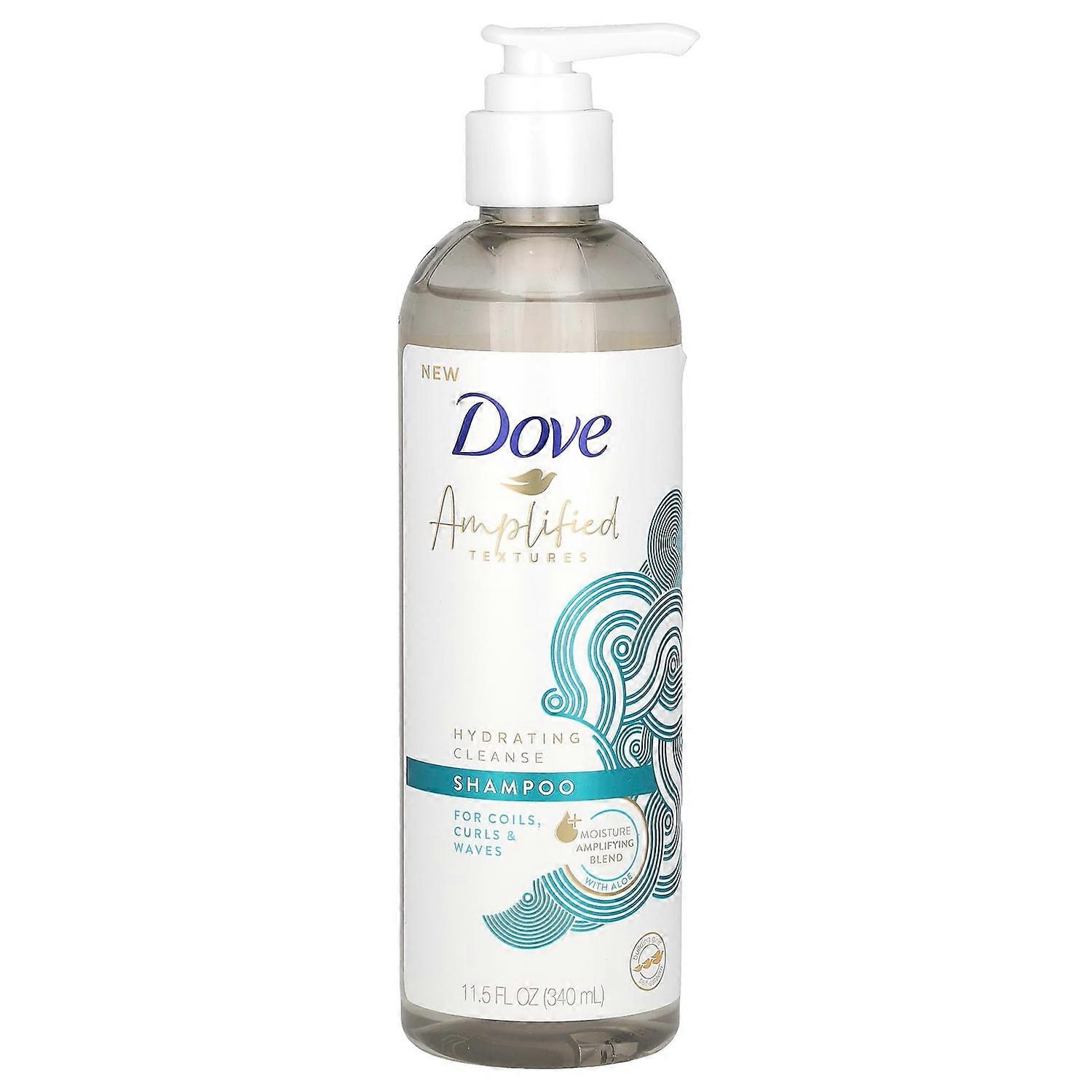 Dove, Amplified Textures, Hydrating Cleanse Shampoo, 11.5 fl oz (340 ml)