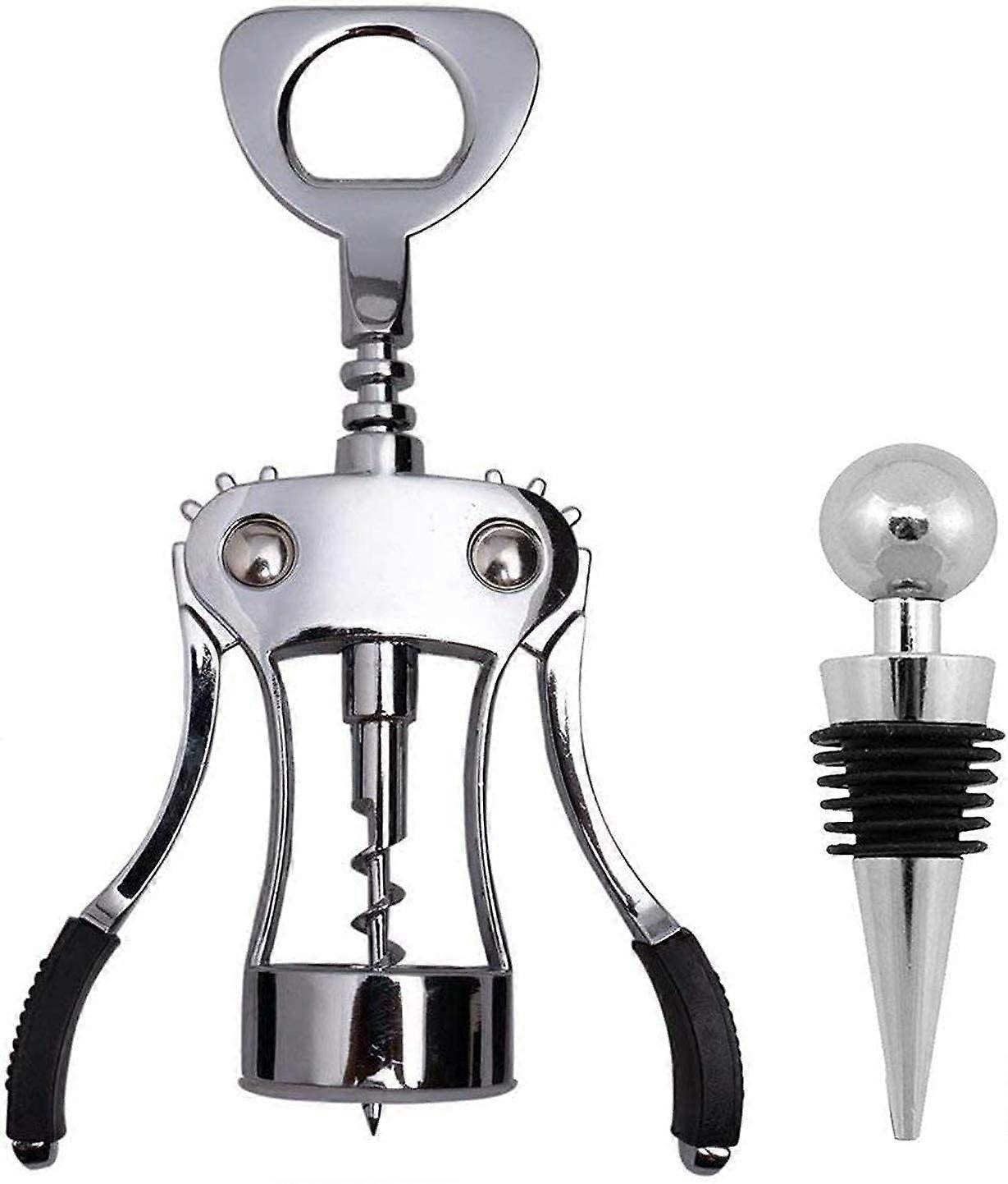Upgrade Wing Corkscrew Wine Opener with Wine Stop BLP