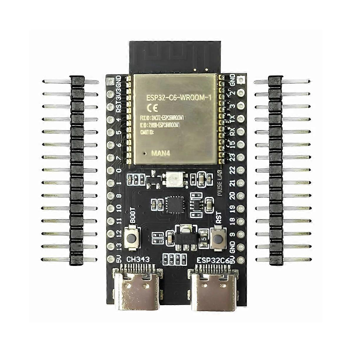 ESP32-C6-DevKitC-1-N4 ESP32-C6 Development Board Core Board RISC-V ESP32 WiFi Module Type-C Development Board Core Board