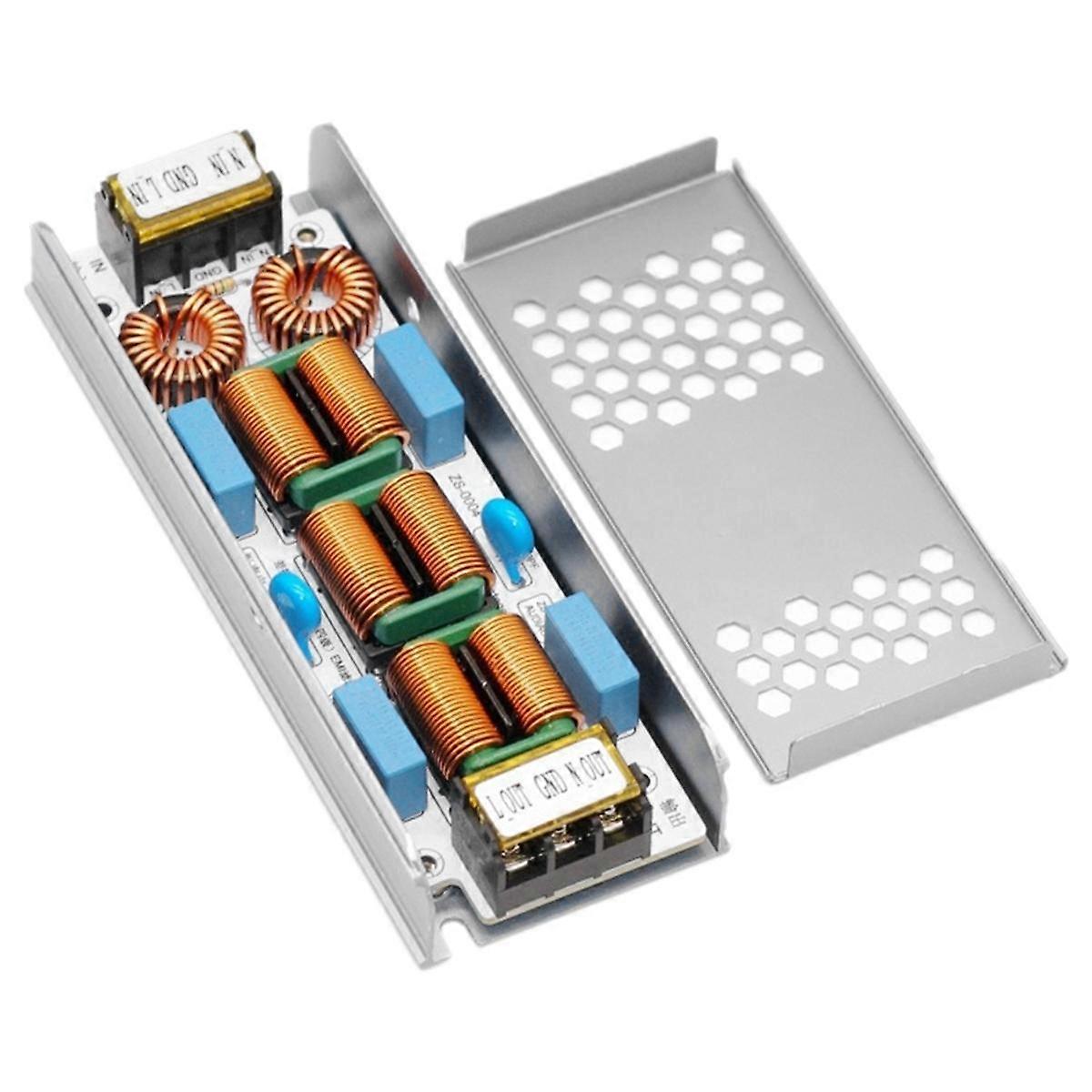 10A EMI-Filter 4-stufiger elektromagnetischer Entstörer Common Power EMV-Audioverstärker Pur