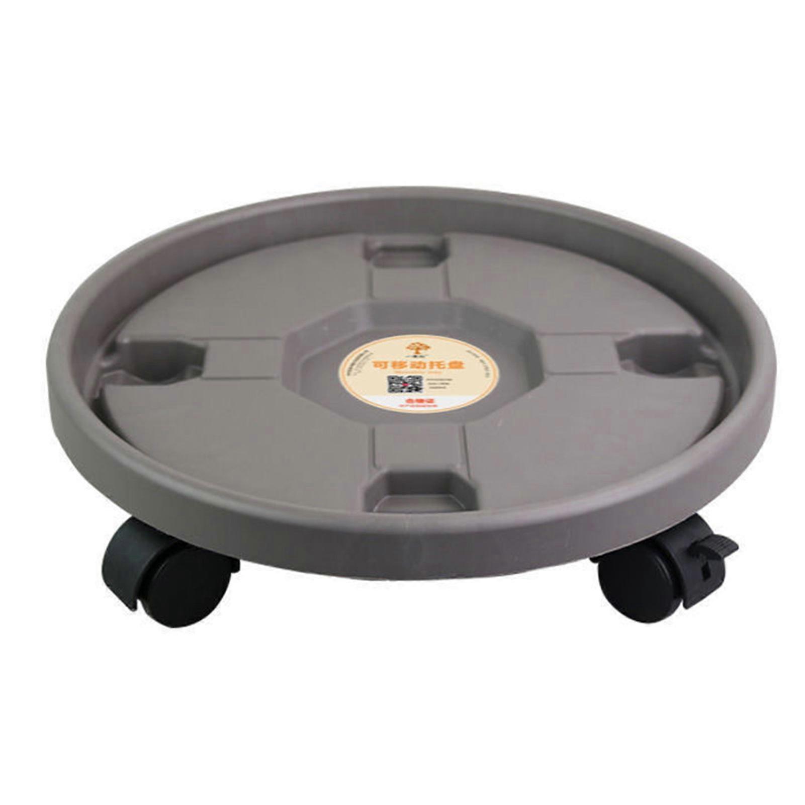 Plant Stand Movable Holder Caster Wheels Pallet Plastic Vase With Rollers for Garden Planter Deck Potted Plant