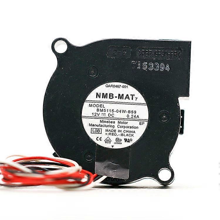 For NMB BM5115-04W-B59 5015 12V 0.24A 5CM Projector Turbine Cooling Fan