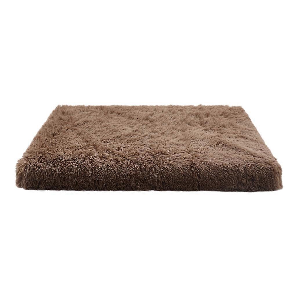 Square Long Plush Warm Dog Bed with Zipper Cat Mats Pet Kennel Warm Sleeping