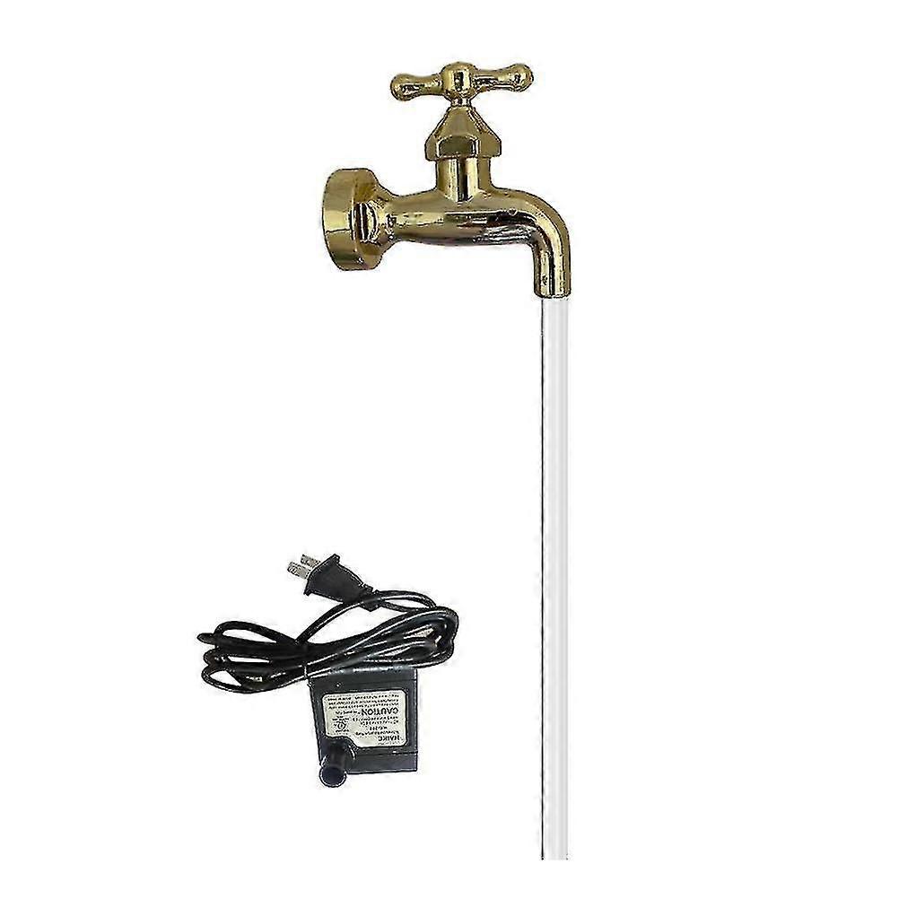 Näkymätön hana-suihkulähde Kelluva hana-suihkulähde Kelluva hana-pihataide kodin sisustukseen