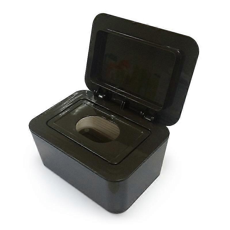 Wipes Dispenser & Wipes Pouch/tissue Bag, Wipes/tissue Case With Moisture Seal Secure Lid1pcs, Black)