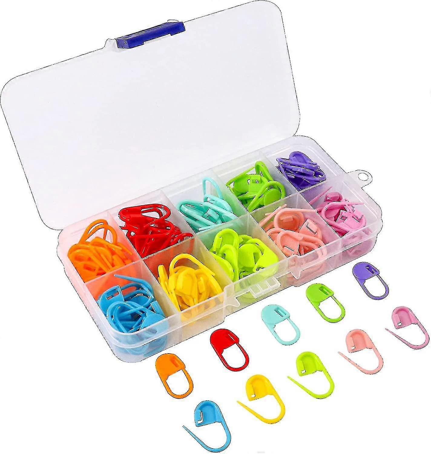 Knitting Marker, 120 Pieces Crochet Marker, 10 Colors Rings Knitting Markers, Locking Stitch Markers, Knitting Crochet Marker For Crochetin