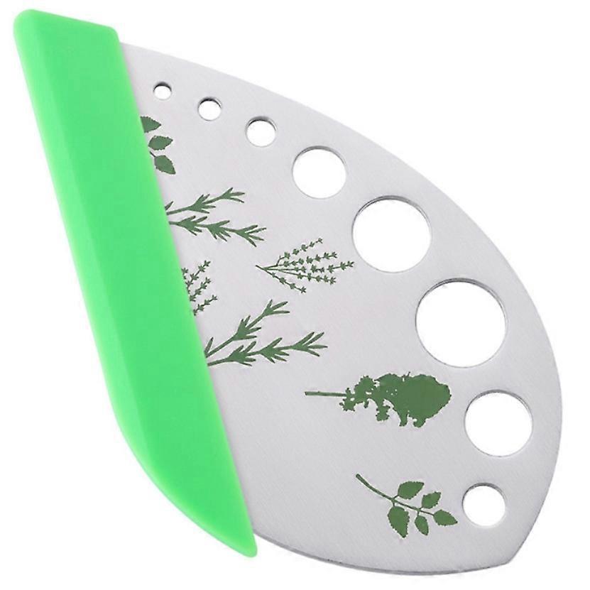 Herb Stripper 9 holes, Stainless Steel Kitchen Herb Leaf Stripping Tool Kale Razor Metal Herb Pealer for Kale, Chard, Collard Greens, Thyme, Basil
