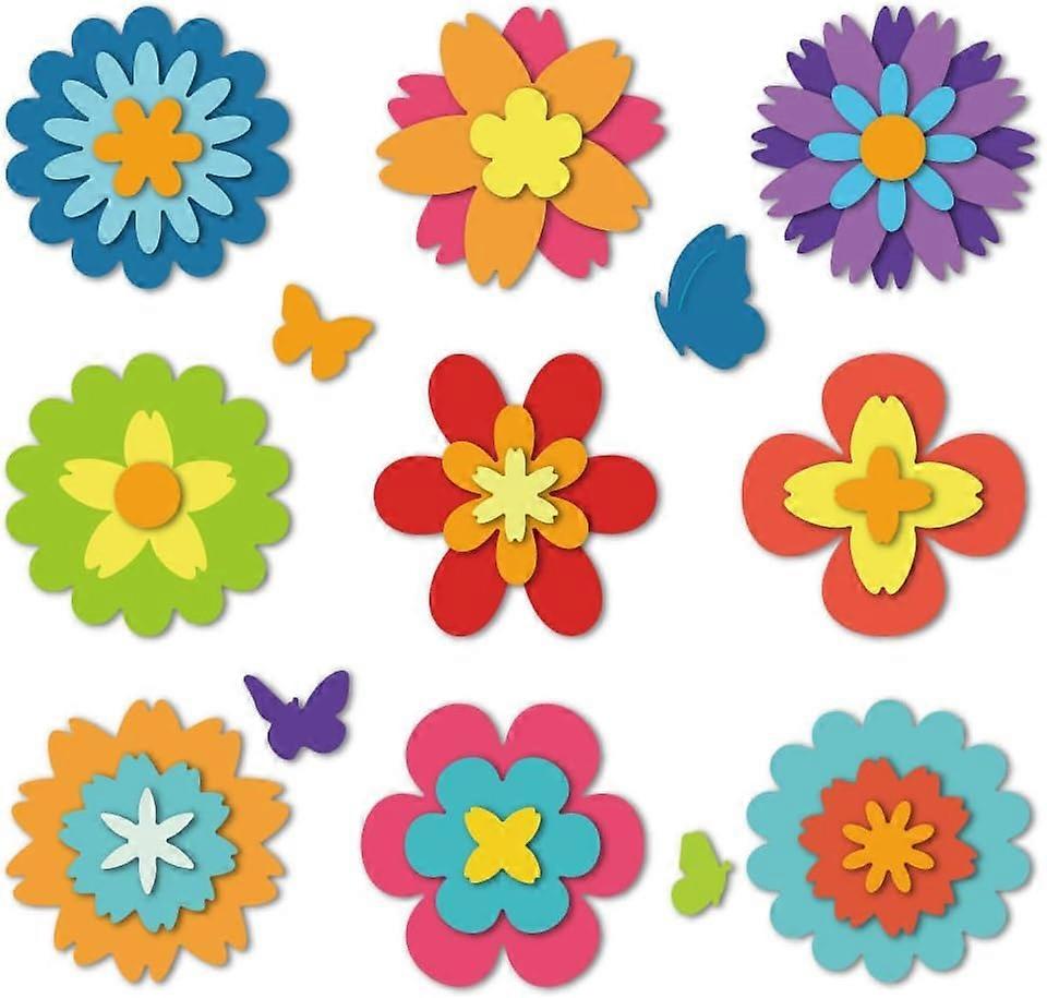 7 Styles Stacked Flower Cutting Dies Card Making Die Cut Flower Covering Carbon Steel Die Cuts Stencils Card Scrapbooking Embossing Template Dies for