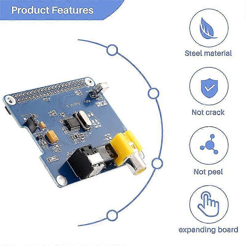 Sc07 Raspberry Pi Hifi Digi + כרטיס קול דיגיטלי I2s Spdif סיב אופטי עבור פטל Pi 3 2 דגם