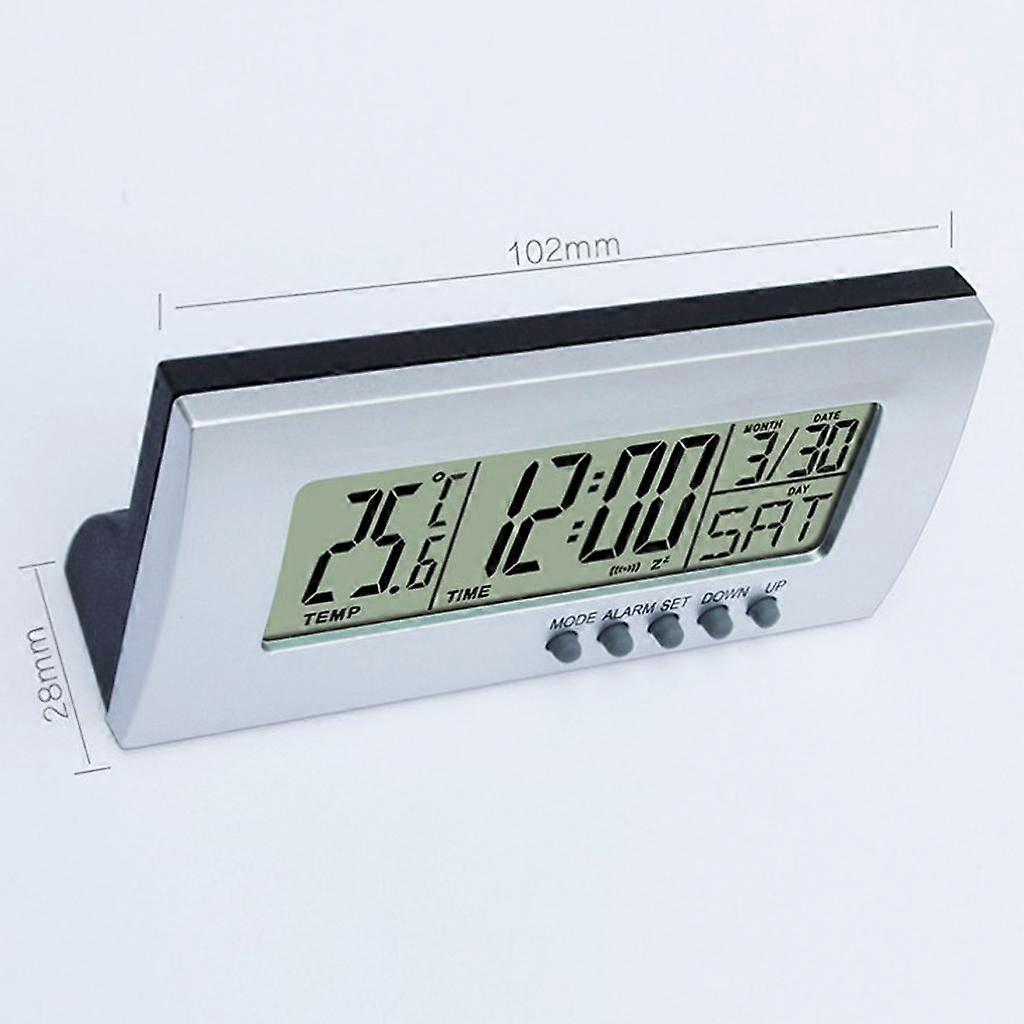 2xMultifunctional LED Digital Alarm Clock Thermometer Thermometer Temp