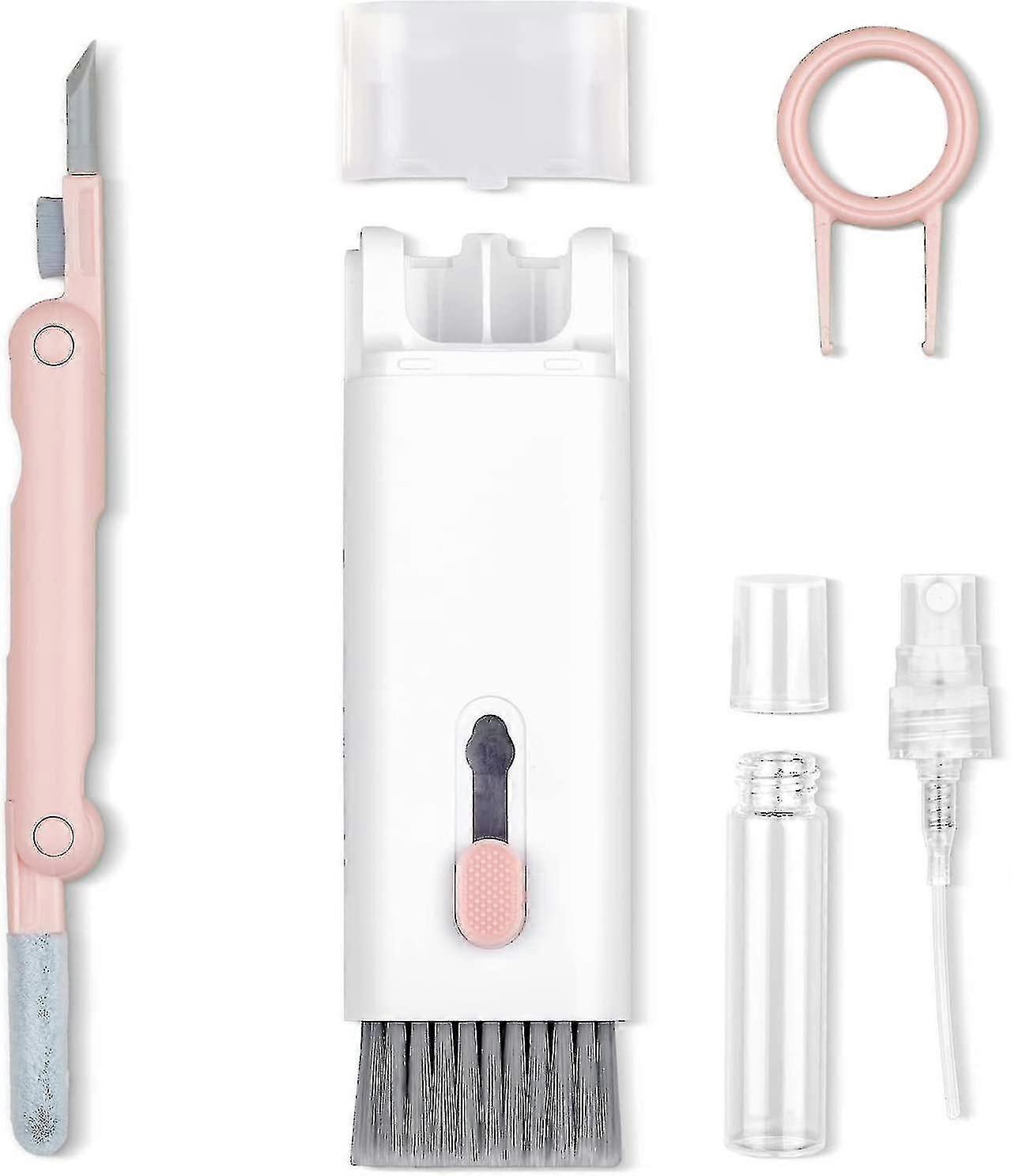 7 In 1 Electronics Cleaning Kit, Keyboard, Headphones Cleaning Kit, Keyboard Brush, Keycap Puller, Screen Wiper, Spray Bottle, Multifunction Kit For E