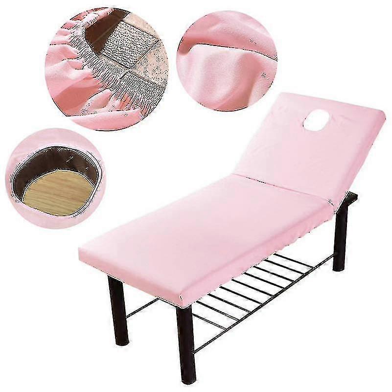 Breathable massage table bed sheet with elastic hole salon sofa bed cover