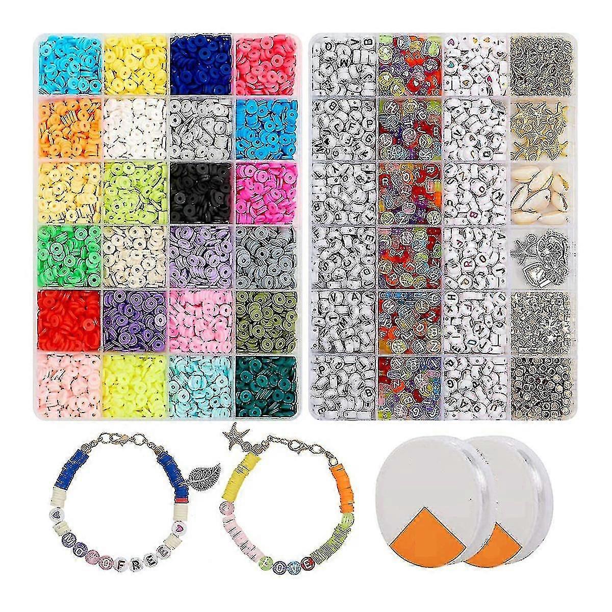 6000 Pcs Clay Heishi Beads