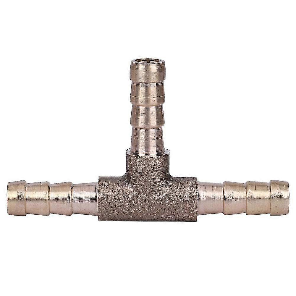 3 طريقة خرطوم النجار، النحاس T قطعة 3 طريقة خرطوم الوقود النجار موصل الشائكة خرطوم التجهيزات للهواء المضغوط (6mm)