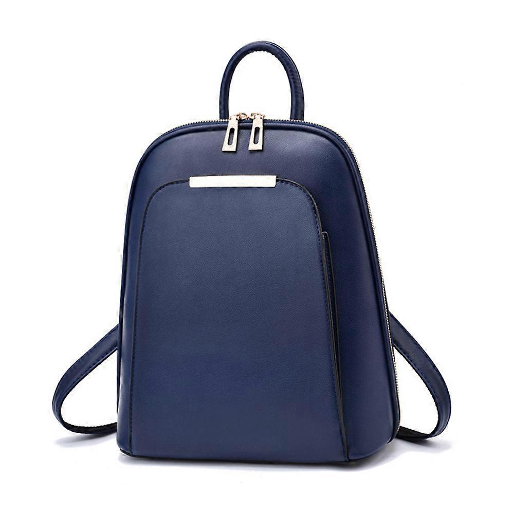 Leather Backpack Student Girls Simple Trend