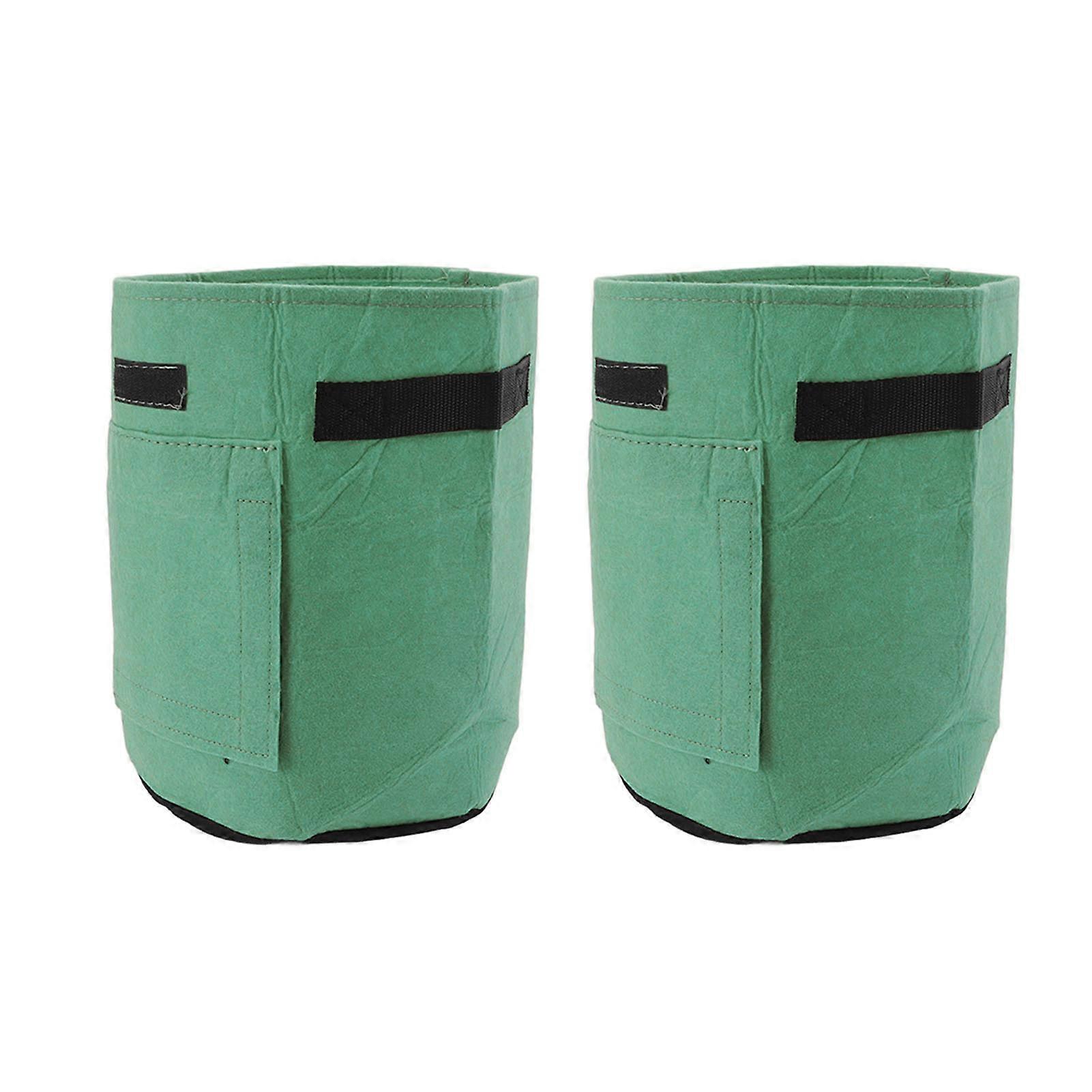 Τσάντα καλλιέργειας Τσάντες φύτευσης κήπου Τσάντες κηπουρικής Πυκνωτικά μη υφασμένα υφάσματα για πατάτες, ντομάτες και άλλα λαχανικά, γρασίδι, πράσινο M