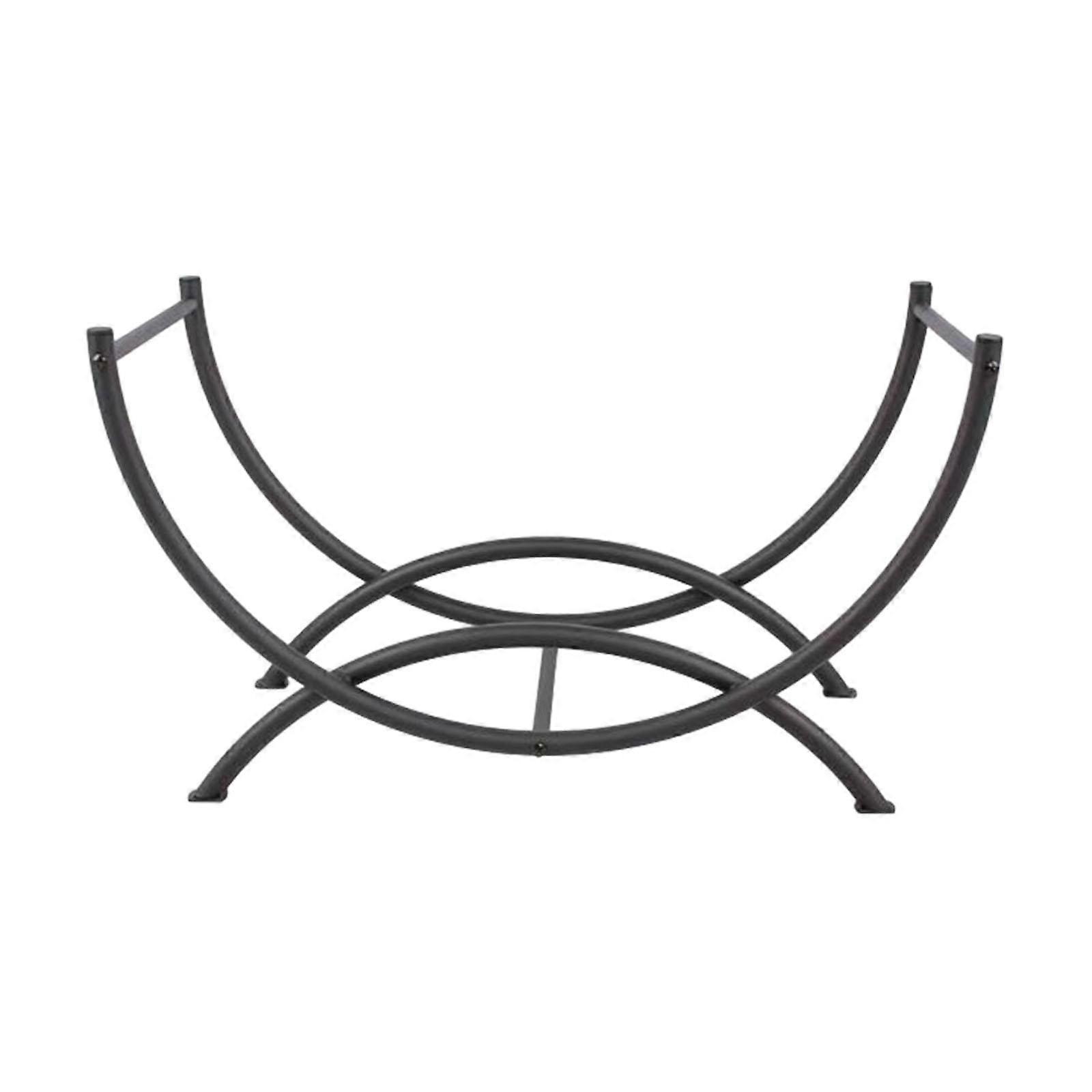 湾曲したログラックウッドスタンドホルダー屋外の火格子釣りのホームガーデン