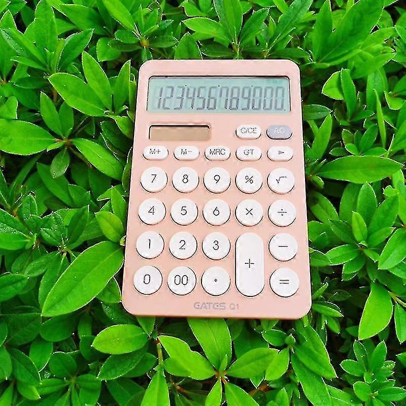 12 Digit Desk Calculator Large Buttons Financial Business Accounting Tool Orange