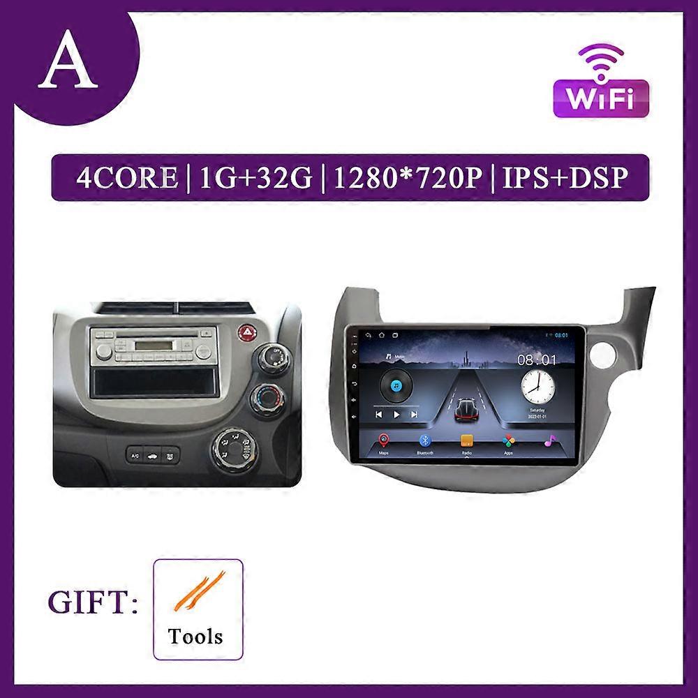 Système d’exploitation Android pour Honda Fit JAZZ 2007-2013 Système intelligent de voiture Sans fil CarPlay Auto Radio 4G WIFI 10 pouces Écran