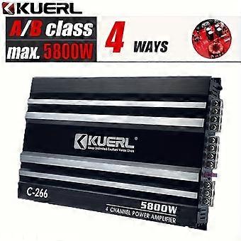 KUERL 4 チャンネル クラス AB 12V カーアンプ、5800W