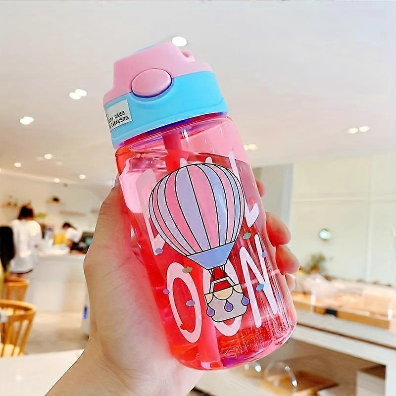 500ml BPA-Free Flip Top Water Bottle with Straw - Portable, Leakproof & Ideal for Outdoor Sports, Fitness, Travel - Durable, Stylish & Easy Sipping fo