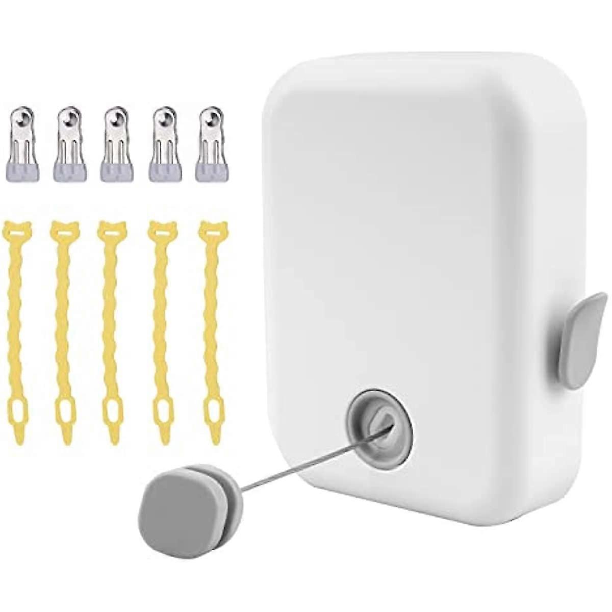 ILIKEPOW Stendibiancheria retrattile automatico Linee di lavaggio a parete per impieghi gravosi Asciugabiancheria per interni ed esterni Linea di asciugatura con serratura per evitare Saggi