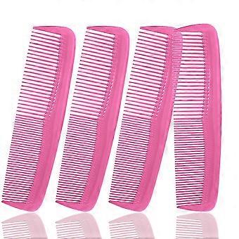 Haarverzorging 4-pack Kam - Niet Breekbaar - Heren Kam/fijne Tandkam/peines Para Cabello (roze)-c