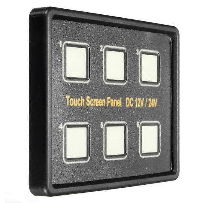 12V 24V Capacitive Touch Screen Switch Panel Car Marine Boat Circuit Control Box