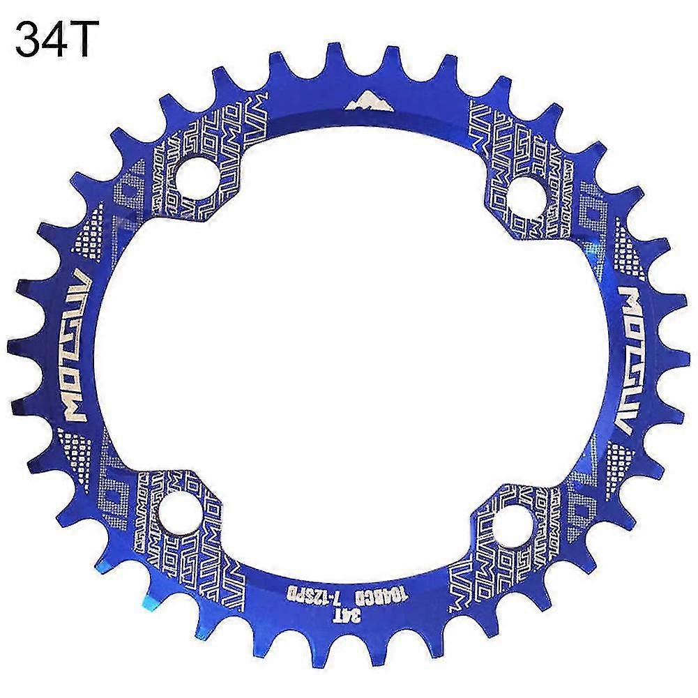 Blue 32/34/36/38t 104bcd Aluminium Chainring Chainwheel