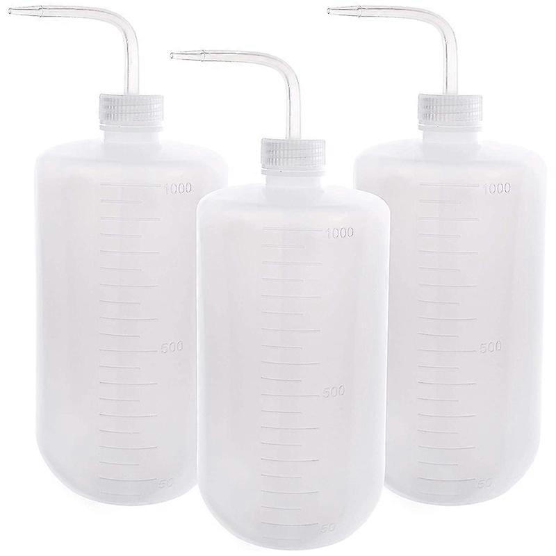 3Pcs 1000Ml Fleshy Pouring Water Bottle Squeeze Bottle, Plastic Squeeze Bottle Elbow Spray Bottle