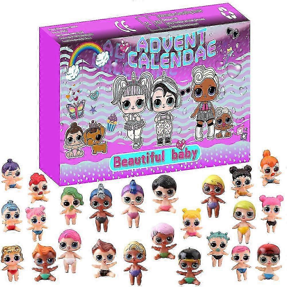 2022 Christmas Dolls Advent Calendar 24 Days Countdown Calendar Blind Box Toy Gifts