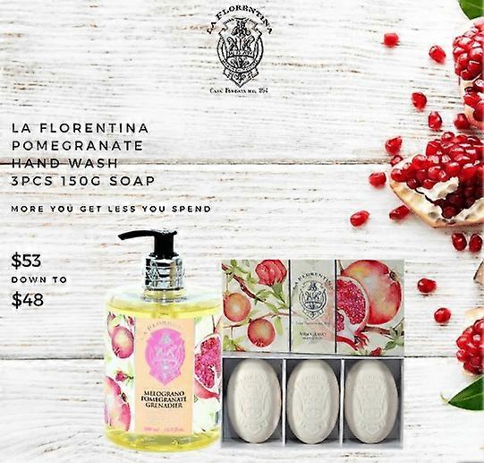 La Florentina Pomegranate Hand Wash and Soap Bundle