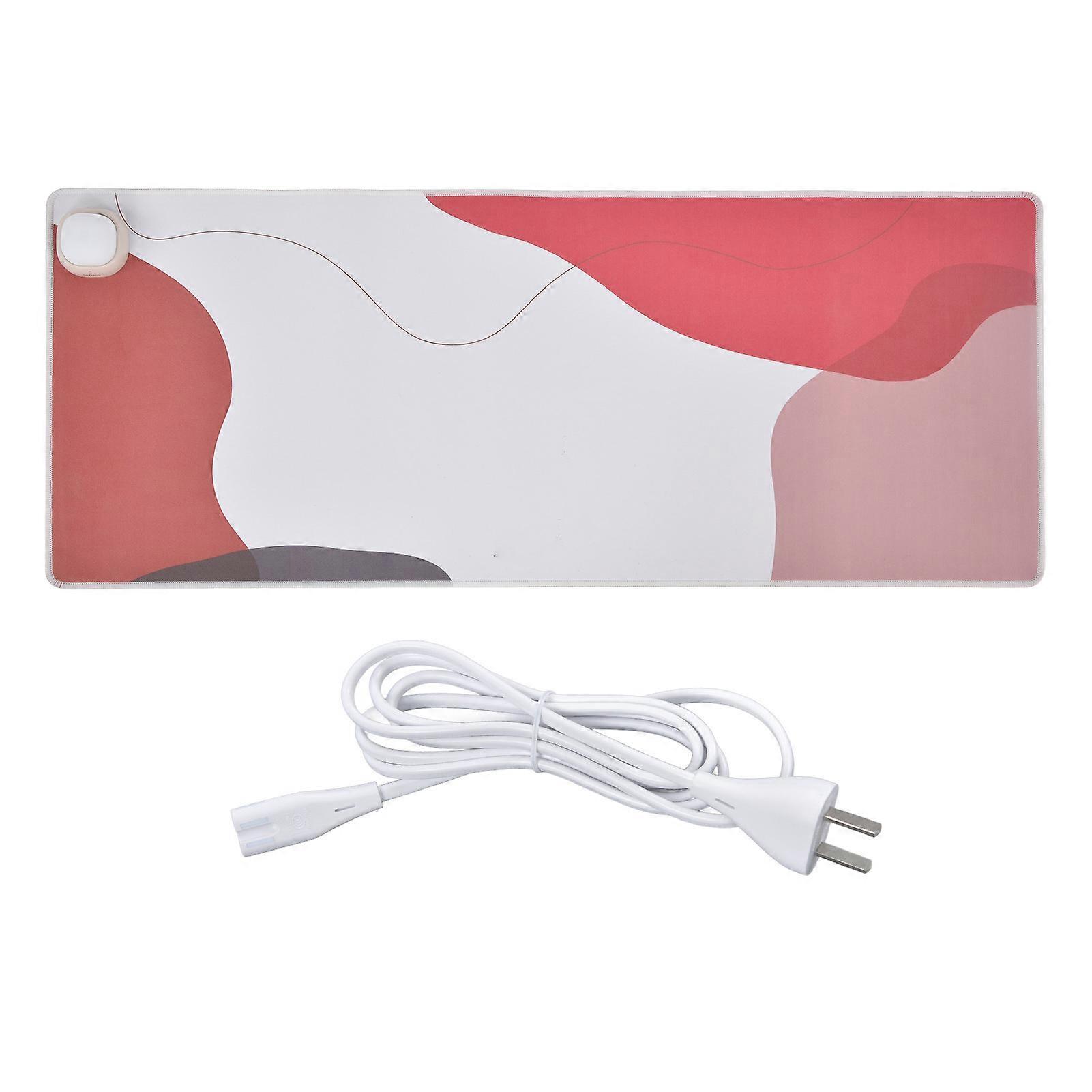 Desk Mouse Pad Large Size Automatic Power Off Heating Desktop Mat with Power Cable for Home Office Work Gaming