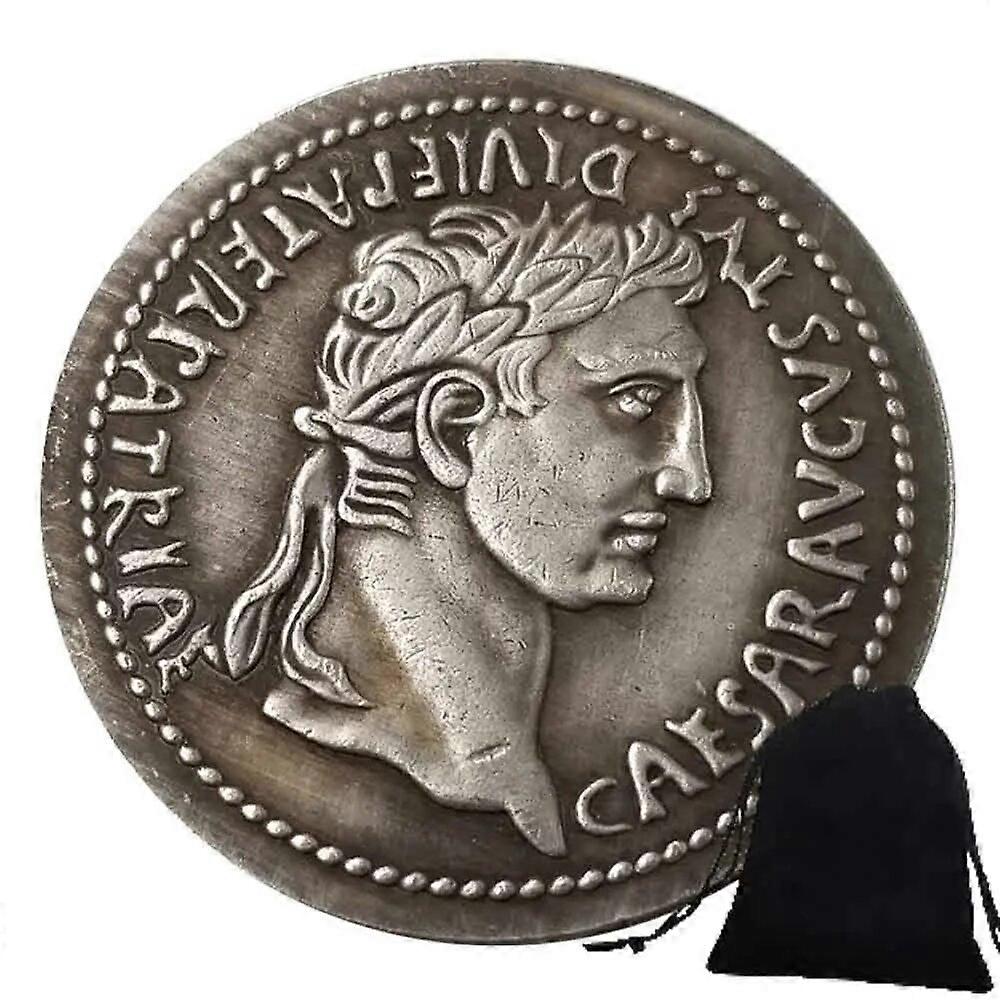 高級ローマアートコインラッキーチャレンジポケットコイン哲学キングコイン/ファンローマ帝国記念記念コイン+ギフトバッグ