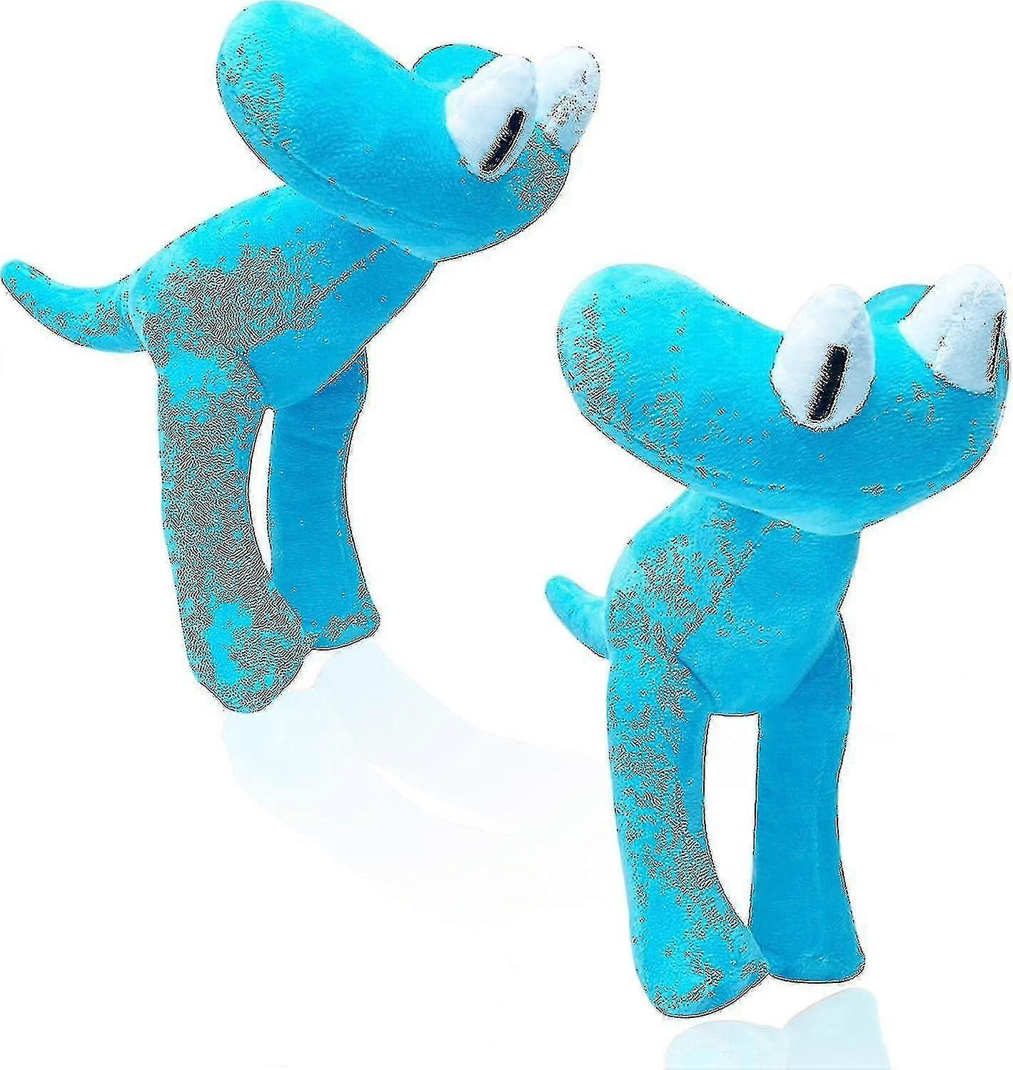 Peluche Rainbow Friends Chapter 2 - Cyan Et Jaune - Environ 32-35 Cm - Jouet Doux Pour Enfants Fans Du Jeu