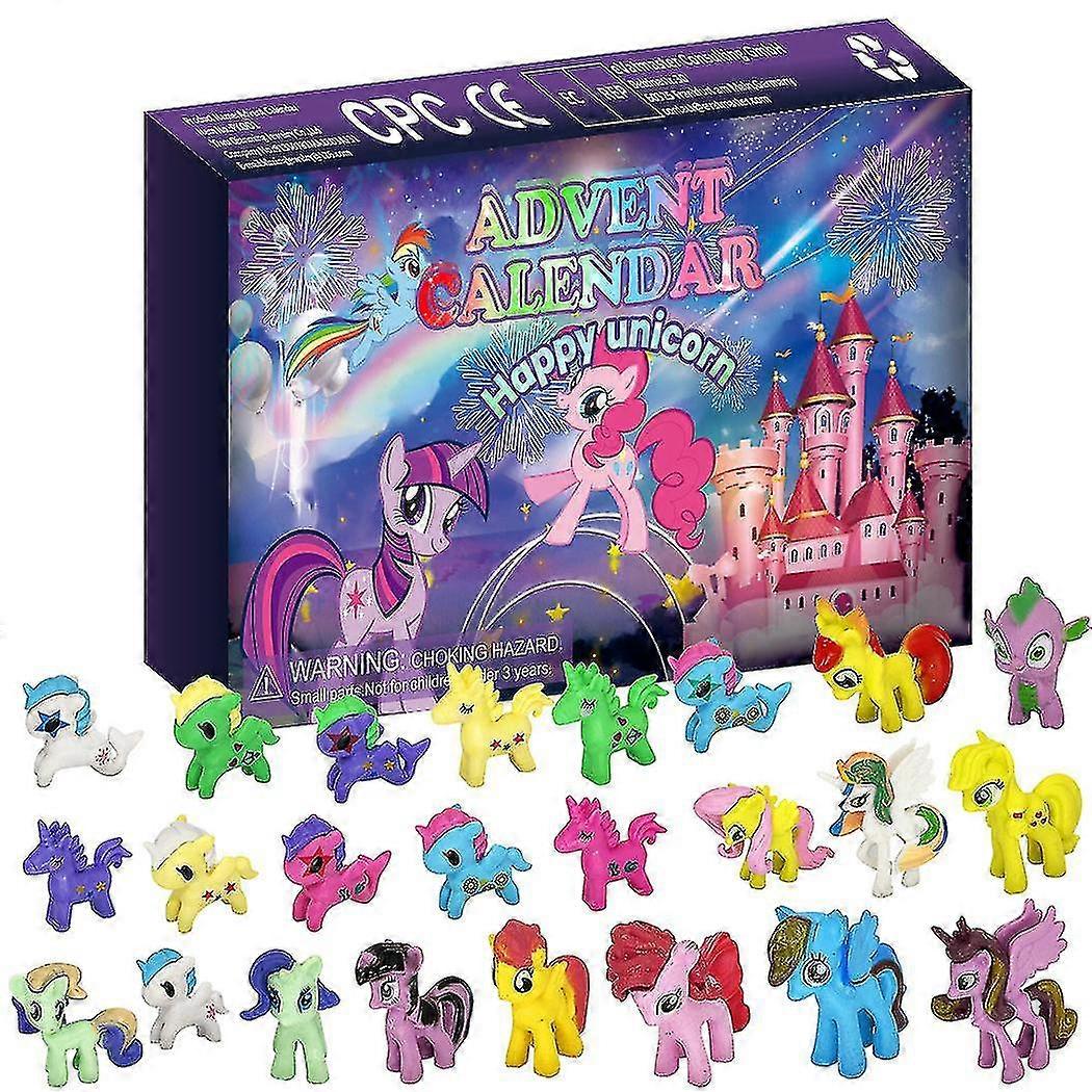 24 يوما من تقويم مجيء يونيكورن 2024 مفاجأة ألعاب عيد الميلاد للأطفال الصغار هدية العد التنازلي لعيد الميلاد للأطفال السنة الجديدة