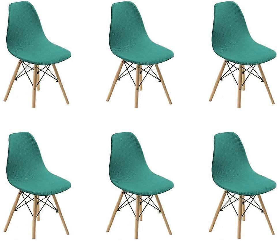 Huse pentru scaune de sufragerie Huse de scaun din țesătură Huse de scaun Protector de scaun elasticizat Decor Huse pentru sufragerie (albastru, 6 buc)