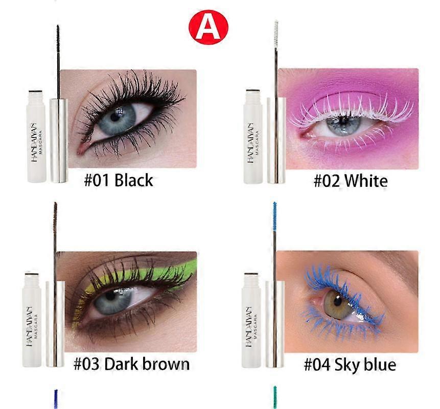 4pcs Stage Nightclub cos thick Curly Slender Color Eye black