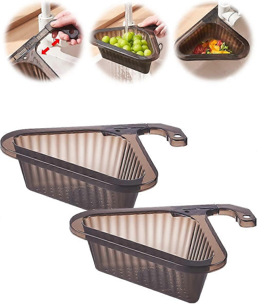 Kitchen Sink Drain Basket Strainer, Triangle Kitchen SinkBlack