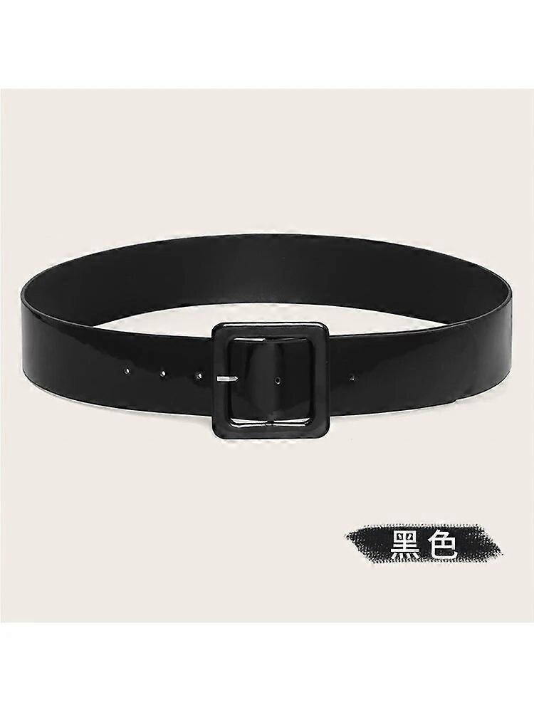 Ny mode damer Lyse farve brede bælter til piger 2022 Vintage Square Pin Buckle Frakke Kjole Kvinders taljebælter