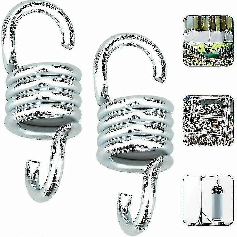 2 Pcs Iave Hammock Hook Attachment Punching Bag Stainless Steel Spring