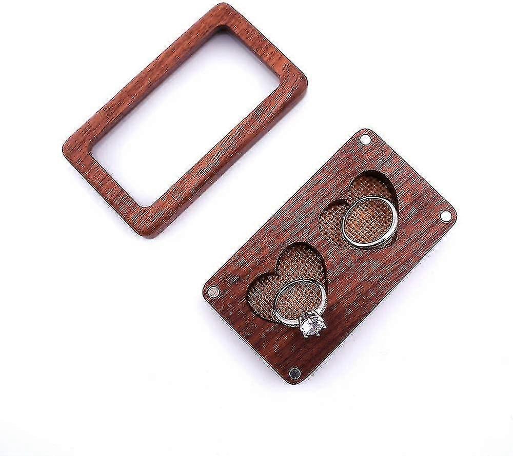 "Dobbelt hjerte" Amorhjerte Trehjerte Ringboks Gifteringboks