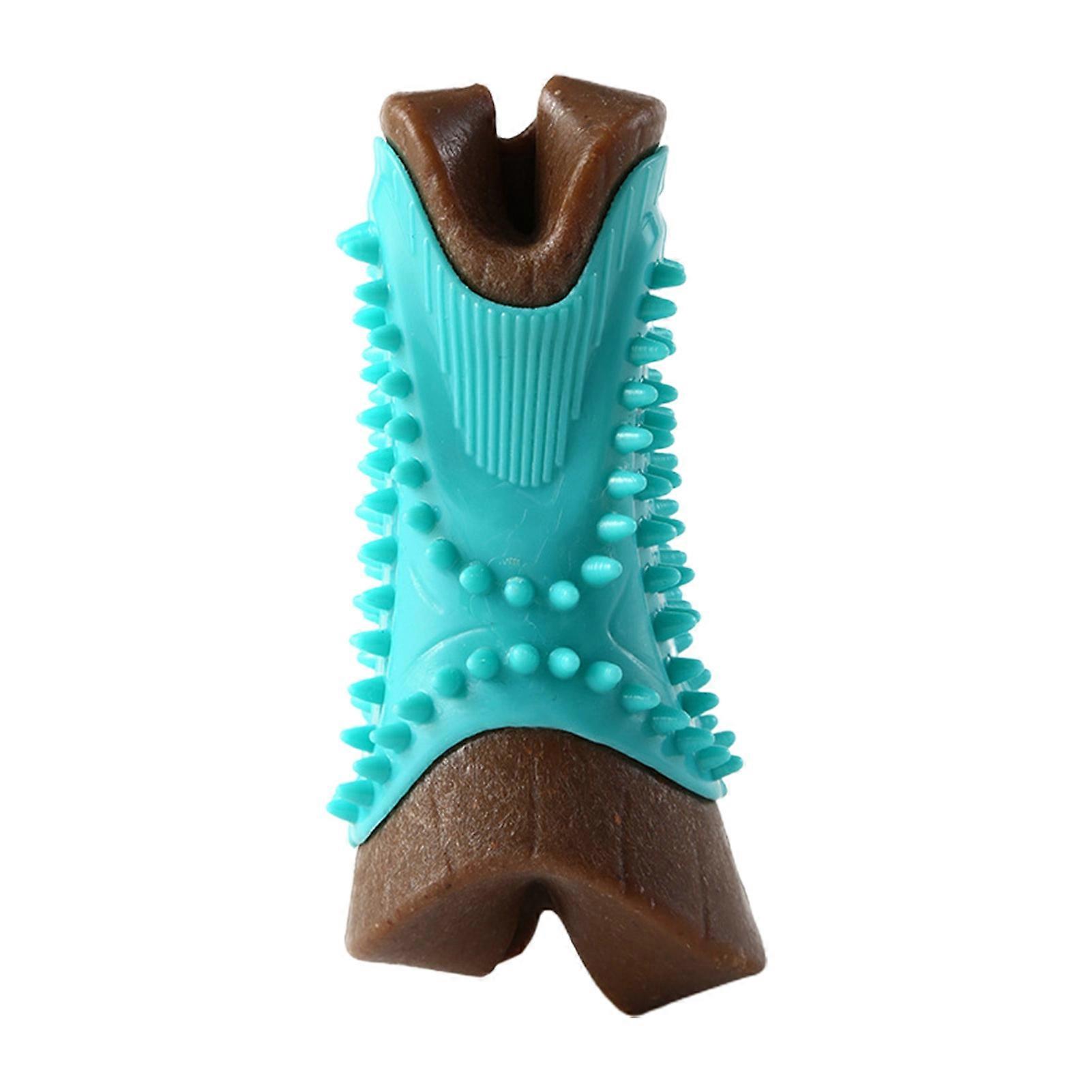 Wear-resistant Pet Dog Chew Toy with Leaking Food Design Smooth Edge Unique Texture Dog Bone Teeth Cleaning Stick Toy Mengxi